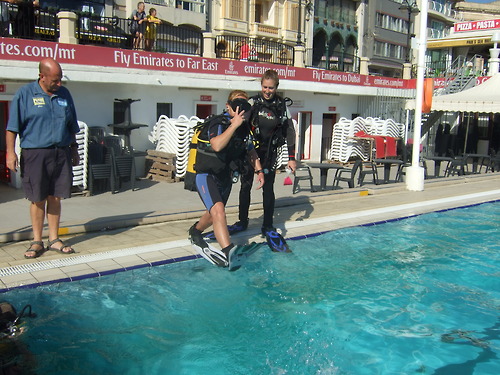 blind person intro water