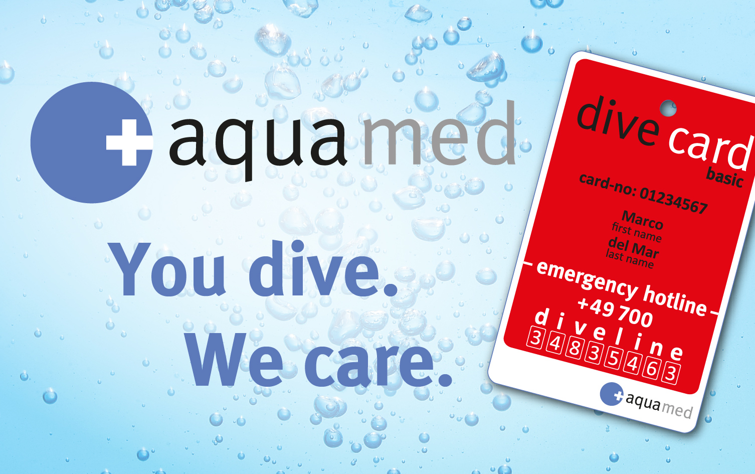 aquamed Logo dc bubbles